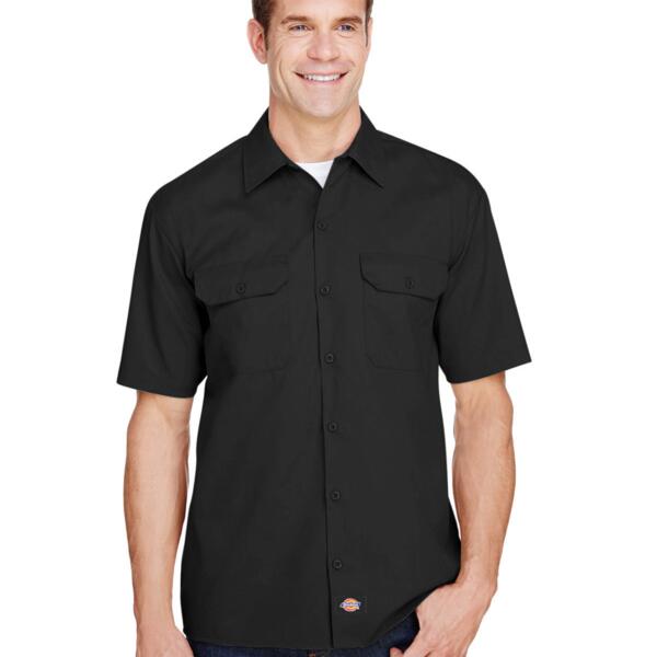 Men's FLEX Short-Sleeve Twill Work Shirt Thumbnail