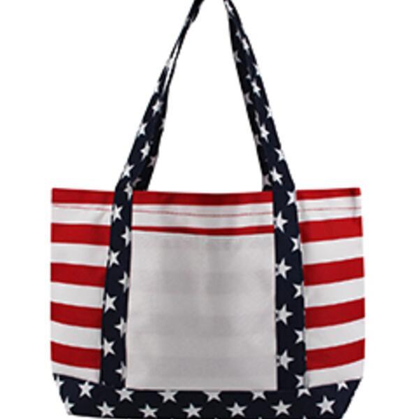 Patriotic Beach Tote Bag Thumbnail