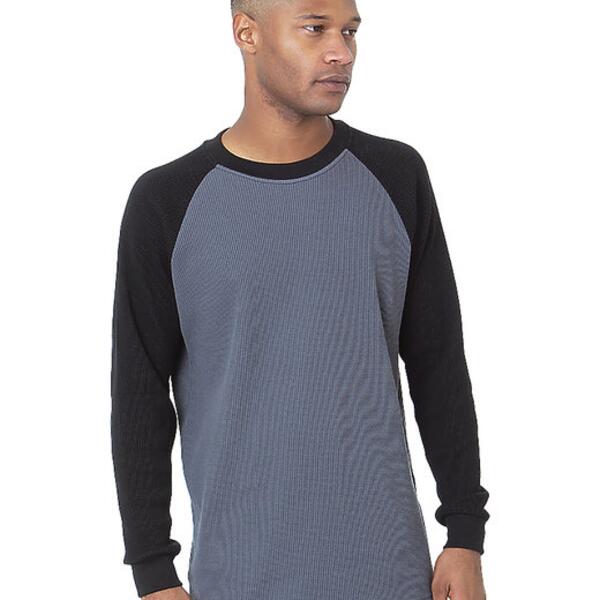 Men's USA Made Heavyweight Waffle Knit Thermal Raglan Shirt Thumbnail