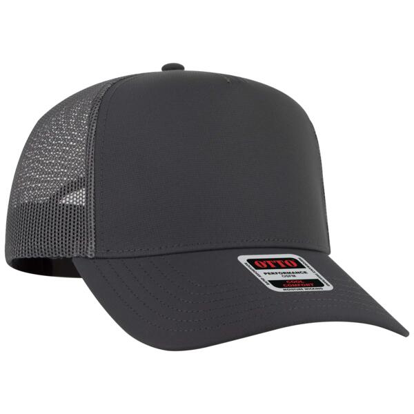 OTTO CAP® 5 Panel Mid Profile Mesh Back Trucker Hat Thumbnail