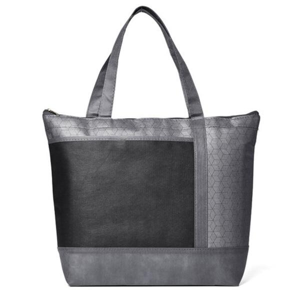 Hexagon Pattern Non-Woven Cooler Tote Bag Thumbnail