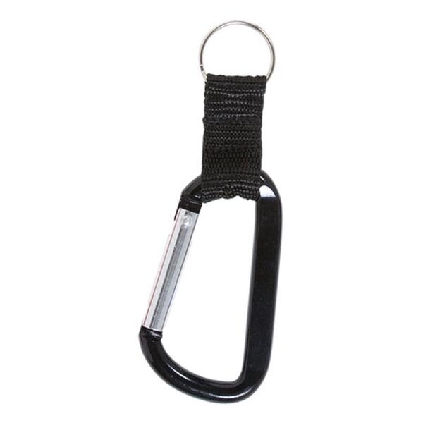 Carabiner With Strap And Split Ring Keychain Thumbnail