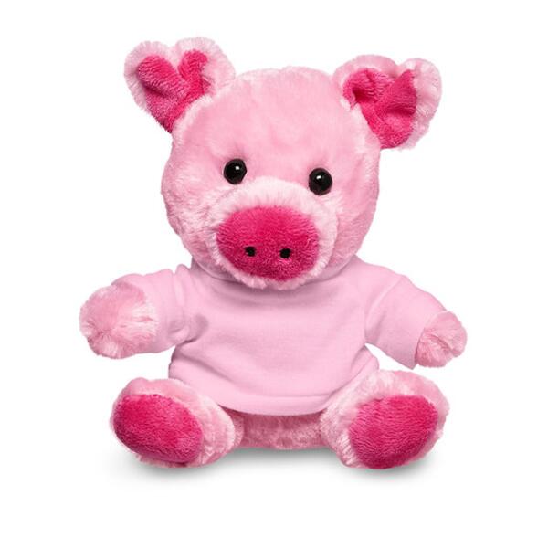7" Plush Pig With T-Shirt Thumbnail