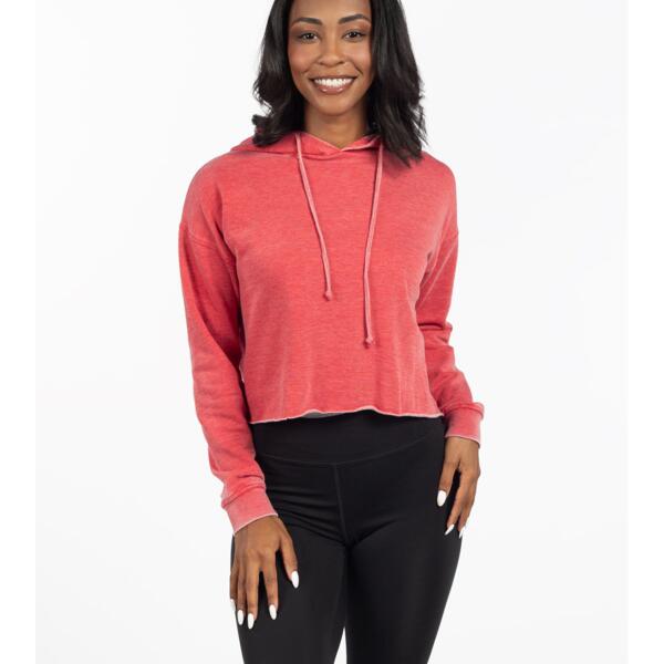 Ladies' Burnout Campus Hooded Sweatshirt Thumbnail