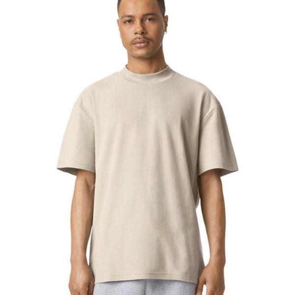 Unisex Mockneck Pique T-Shirt Thumbnail