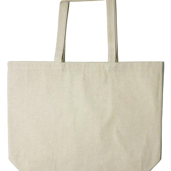 Jumbo Recycled Midweight Gusseted Canvas Tote Thumbnail