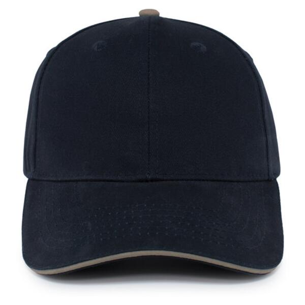 Brushed Twill Cap With Sandwich Bill Thumbnail