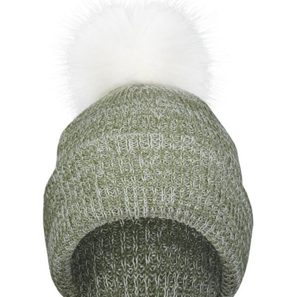 Faux Fur Pom Beanie Thumbnail
