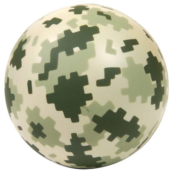 Digi Camo Round Stress Ball Thumbnail