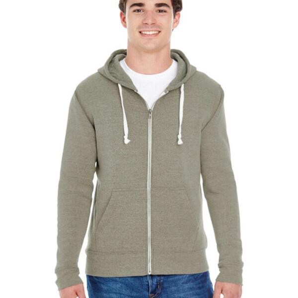 Adult Triblend Full-Zip Fleece Hooded Sweatshirt Thumbnail