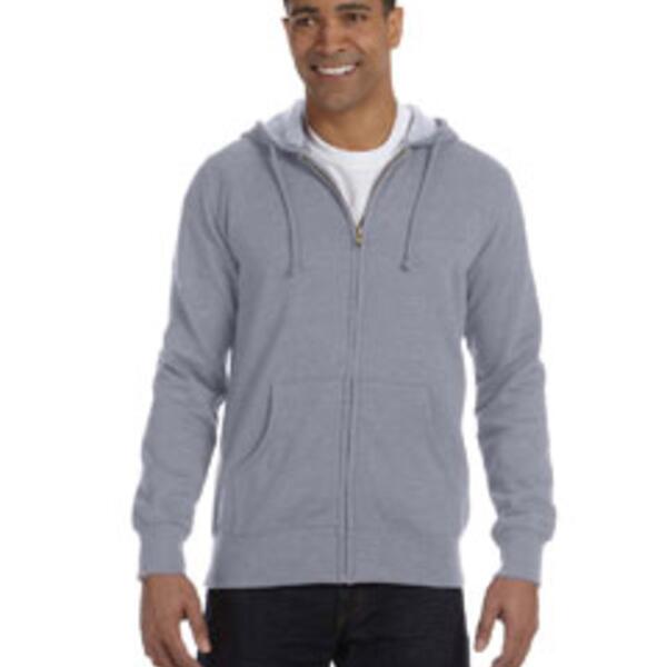 Unisex Heathered Full-Zip Hooded Sweatshirt Thumbnail