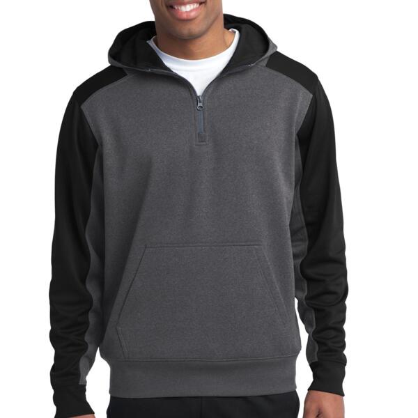 Tech Fleece Colorblock 1/4 Zip Hooded Sweatshirt Thumbnail