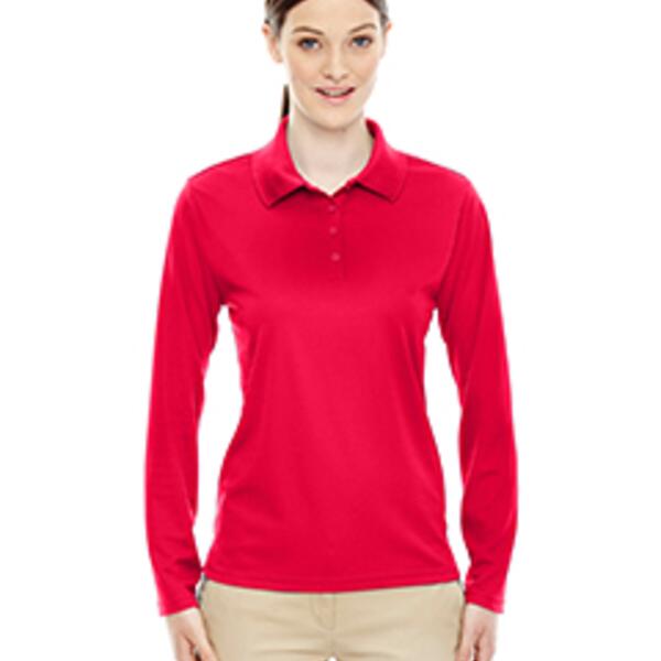 Ladies' Pinnacle Performance Long-Sleeve Piqué Polo Thumbnail
