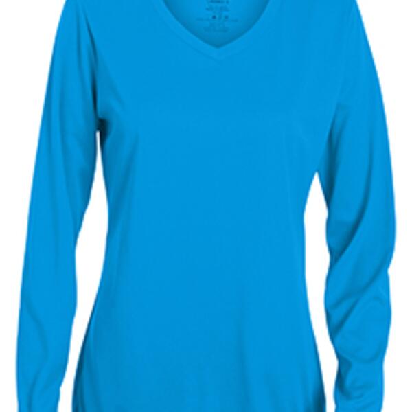 Ladies' Wicking Long-Sleeve T-Shirt Thumbnail