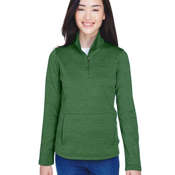 Ladies' Newbury Mélange Fleece Quarter-Zip Thumbnail