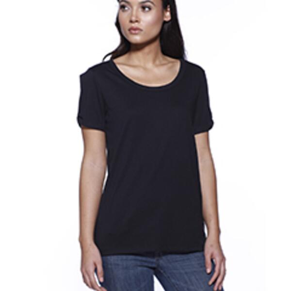 Ladies' CVC Twist Sleeve Top Thumbnail