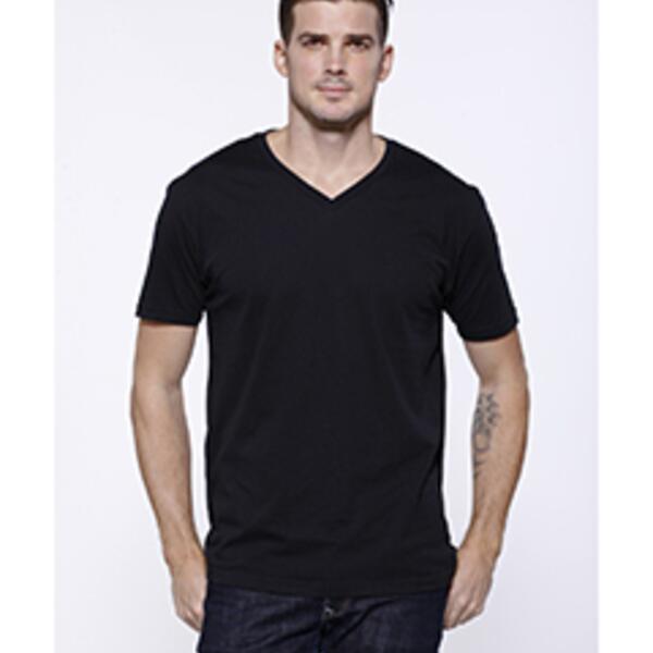 Men's CVC V-Neck T-Shirt Thumbnail